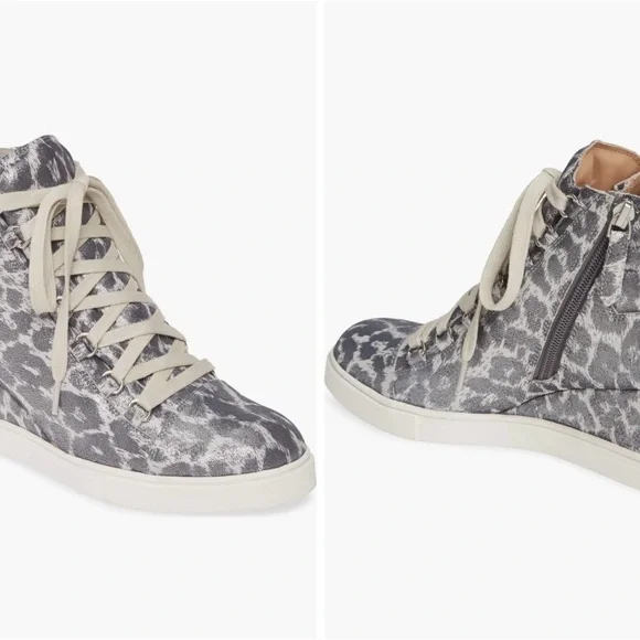 Price Drop🎉 Linea Paolo Fenton Leopard Wedge Sneaker - Picture 2 of 11
